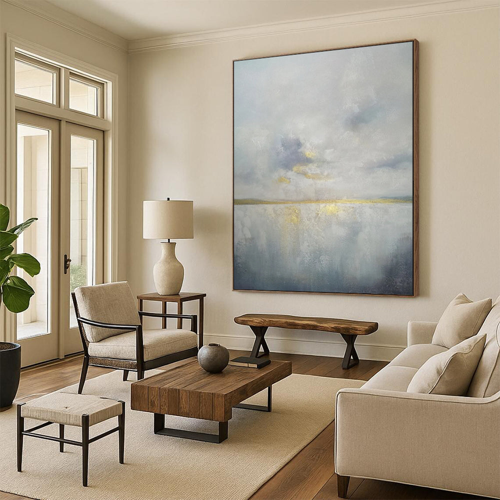 Oversized Custom Hand-Painted Abstract Art for Bedroom & Hotel LargeART1903