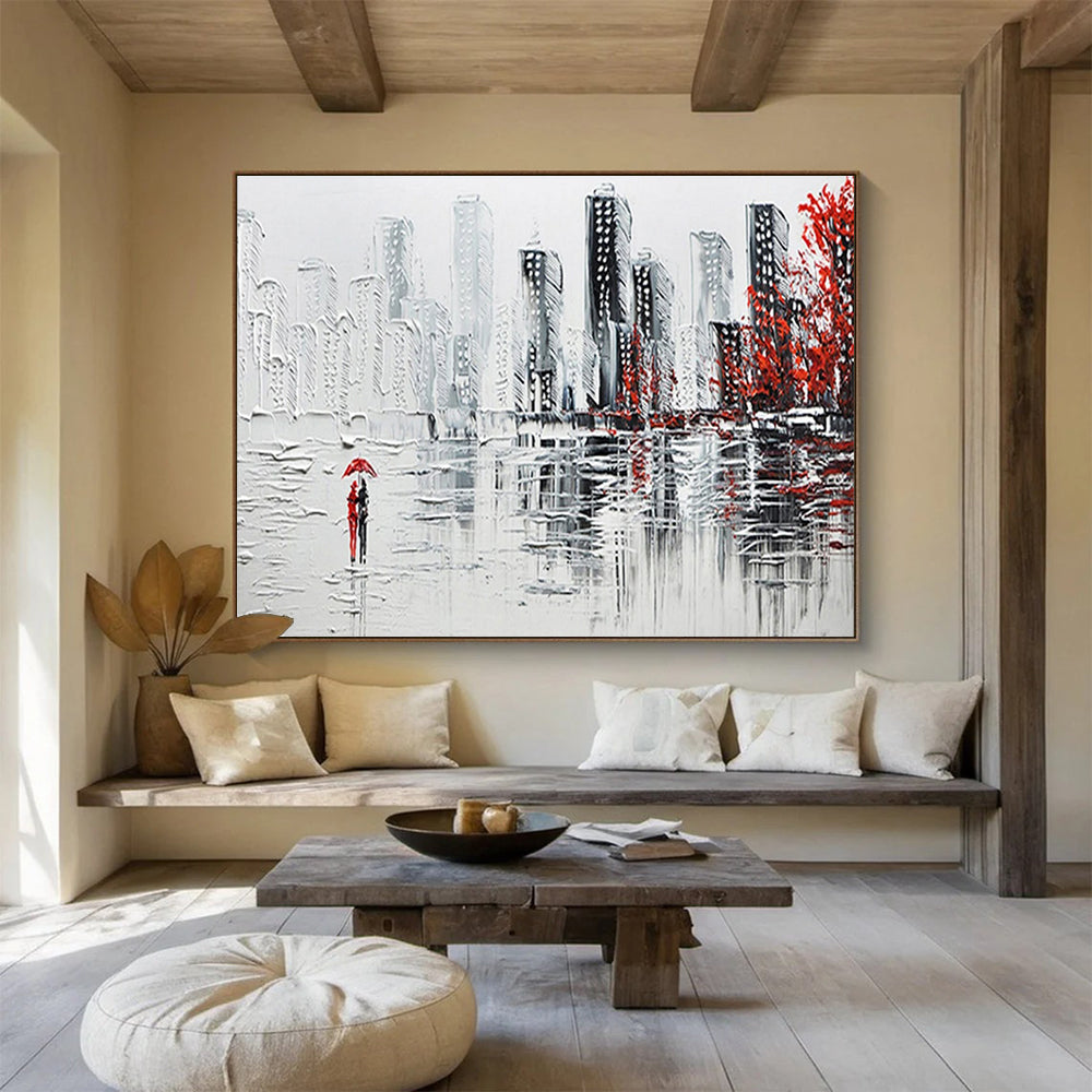 Energetic Large Abstract Canvas for Living Room & Hotel Suite DKH886