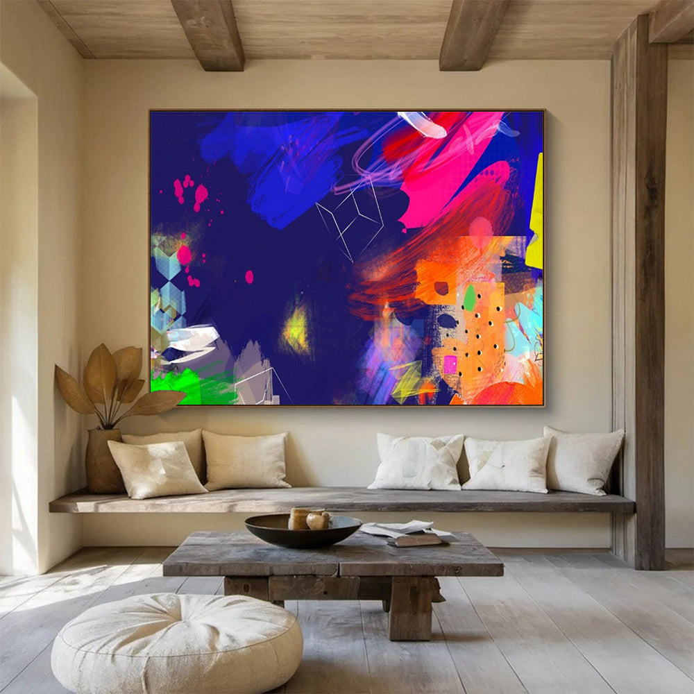 “Luminary Odyssey” Large - Format Abstract Painting for Entryway & Living Room DKH202