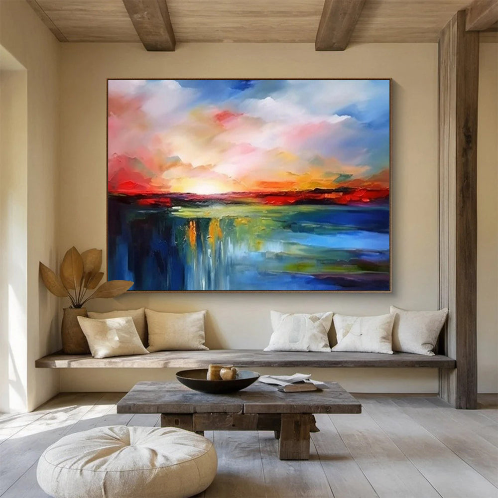 Bold and Beautiful Oversized Abstract Wall Art for Office & Bar LargeART1596