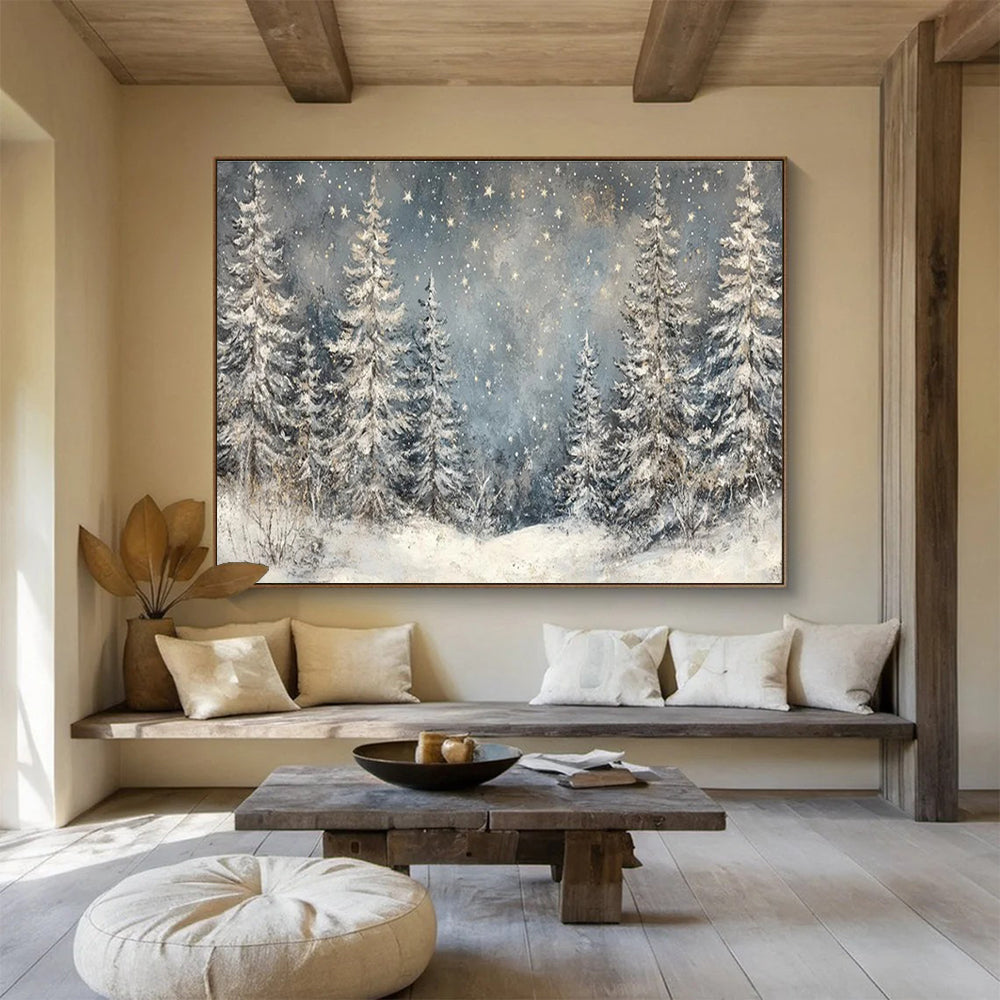 Large - Sized Original Hand - Painted Textured Abstract Painting for Accented Spaces DKH810