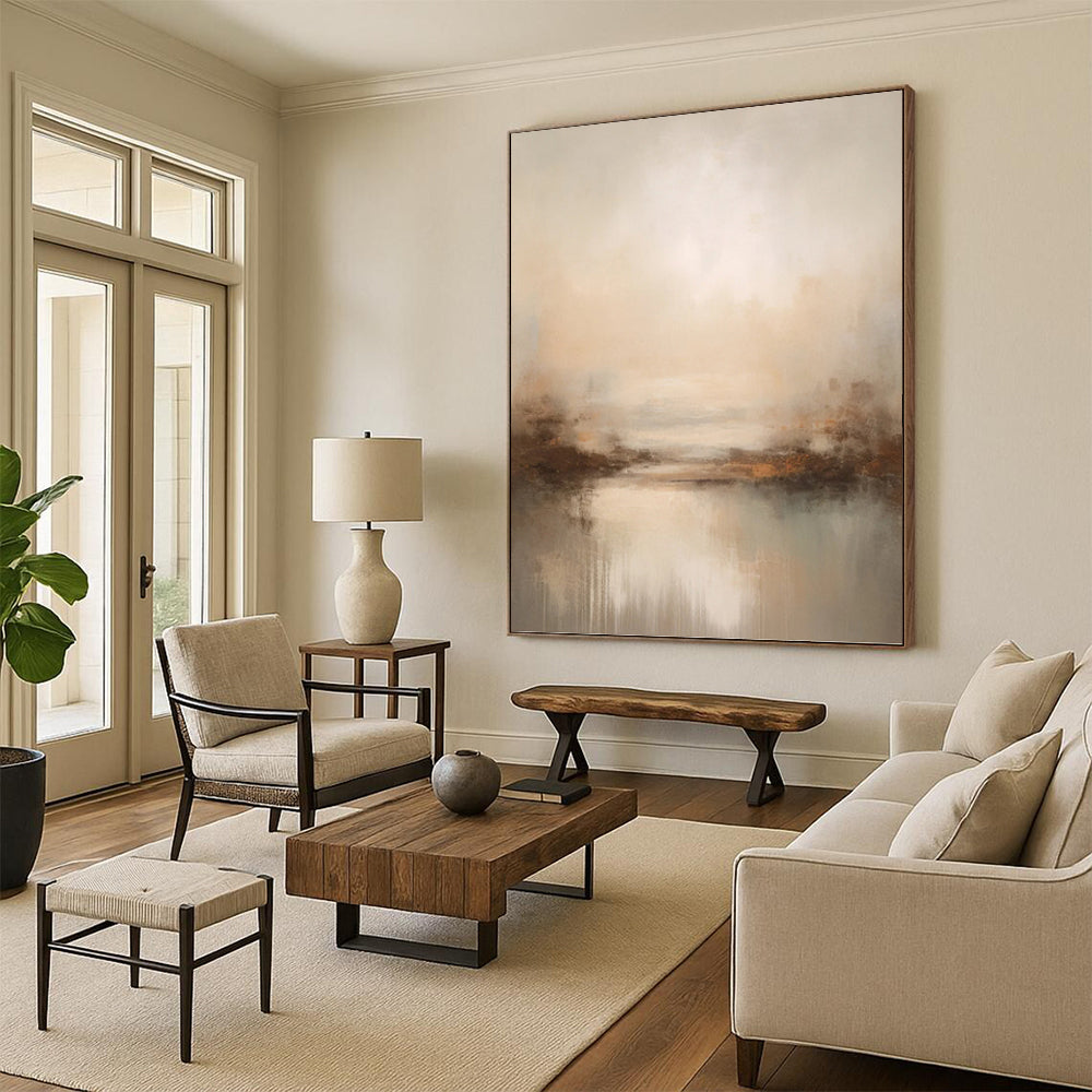 Unforgettable Colossal Hand - Painted Textured Abstract Painting for Exhibition Hall & Museum DKH1252