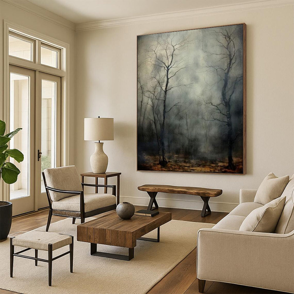 Hand-Painted Bespoke Abstract Canvas for Dining Room & Hotel LargeART1916