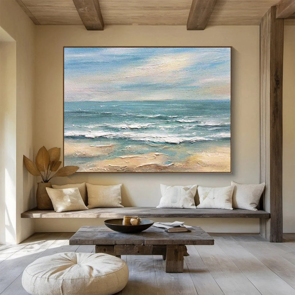 Striking Textured Abstract Painting for Entryway & Bar DKH530