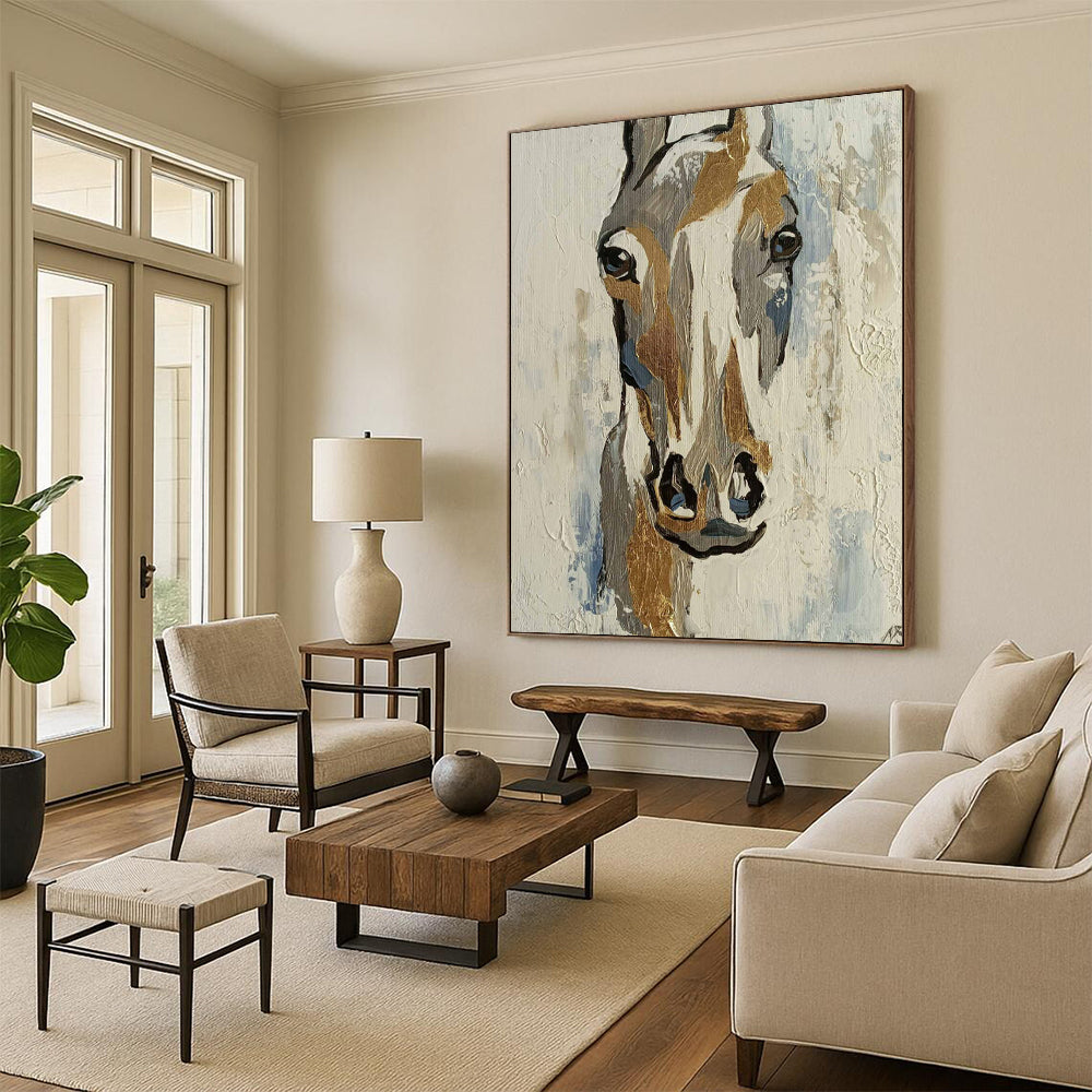 Immense Hand-Painted Abstract Wall Installations for Living Room & Foyer LargeART2186