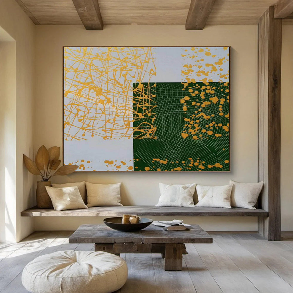 “Mystic Radiance” Giant Abstract Canvas for Bedroom & Entryway DKH307