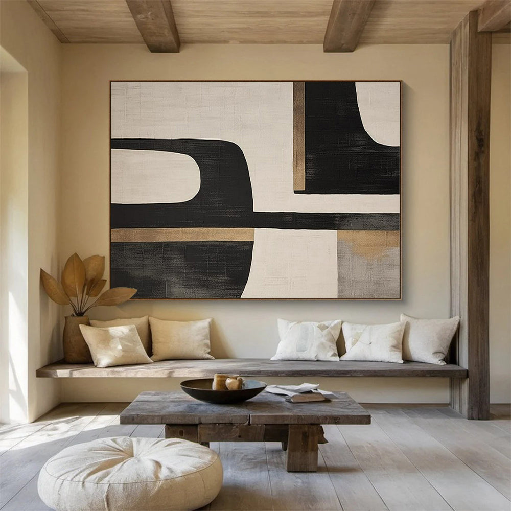 Lively Giant Abstract Mural for Office & Living Room LargeART1734