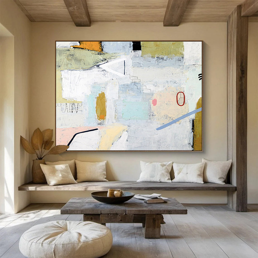 Gigantic Hand - Painted Abstract Wall Painting for Bedroom & Hallway DKH554