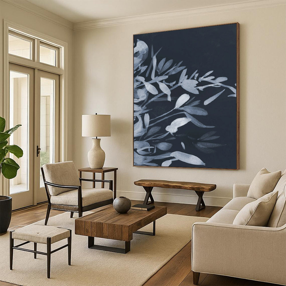 Large-Scale Custom Abstract Paintings: Handmade Textures for Dining Room & Entryway DTP239