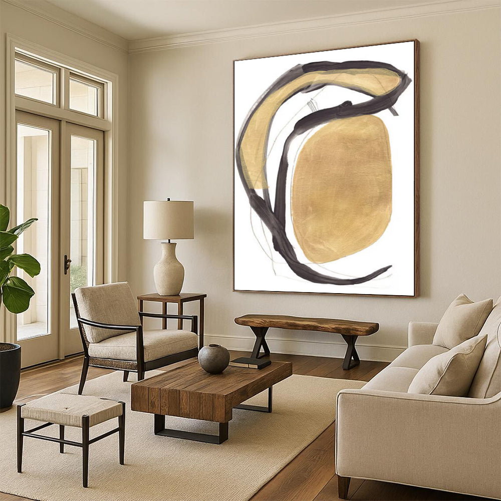 Handmade Large Abstract Paintings: Textured Wonders for Hallway & Entryway DTP223