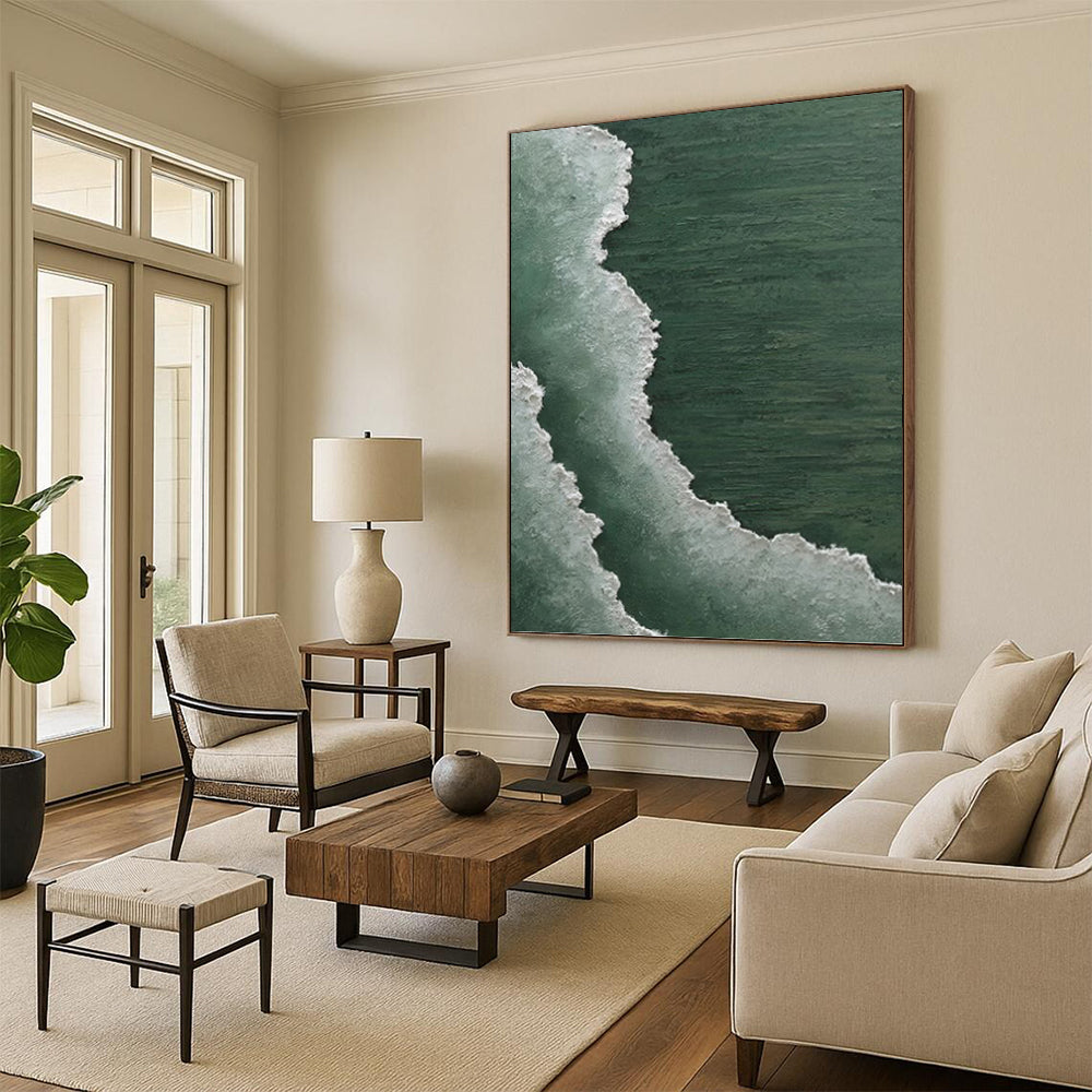 Supersized - Extent Hand - Painted Custom Abstract Treasure (with Unique Textures), for Bedroom and Living Room DKH1501