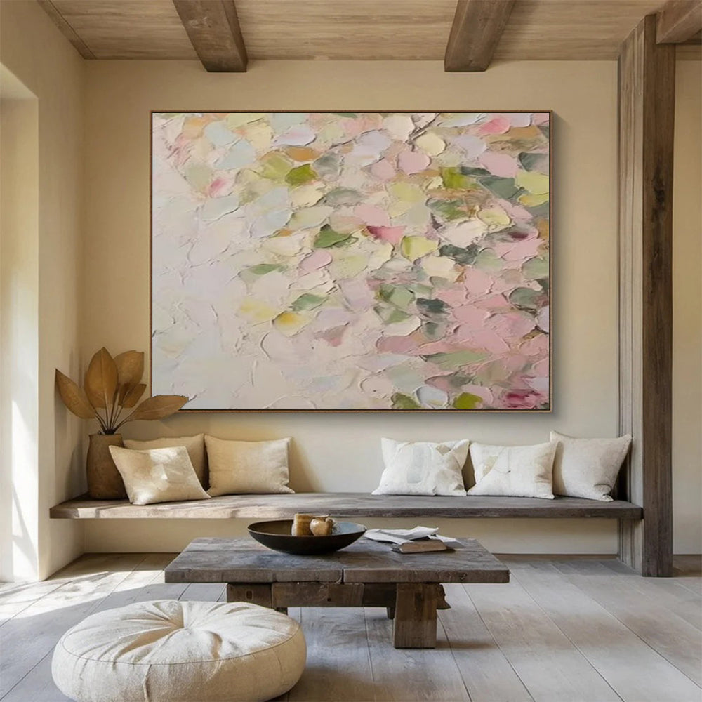 Pastel Textured Abstract - Dreamy Bedroom or Nursery Art DLZ177