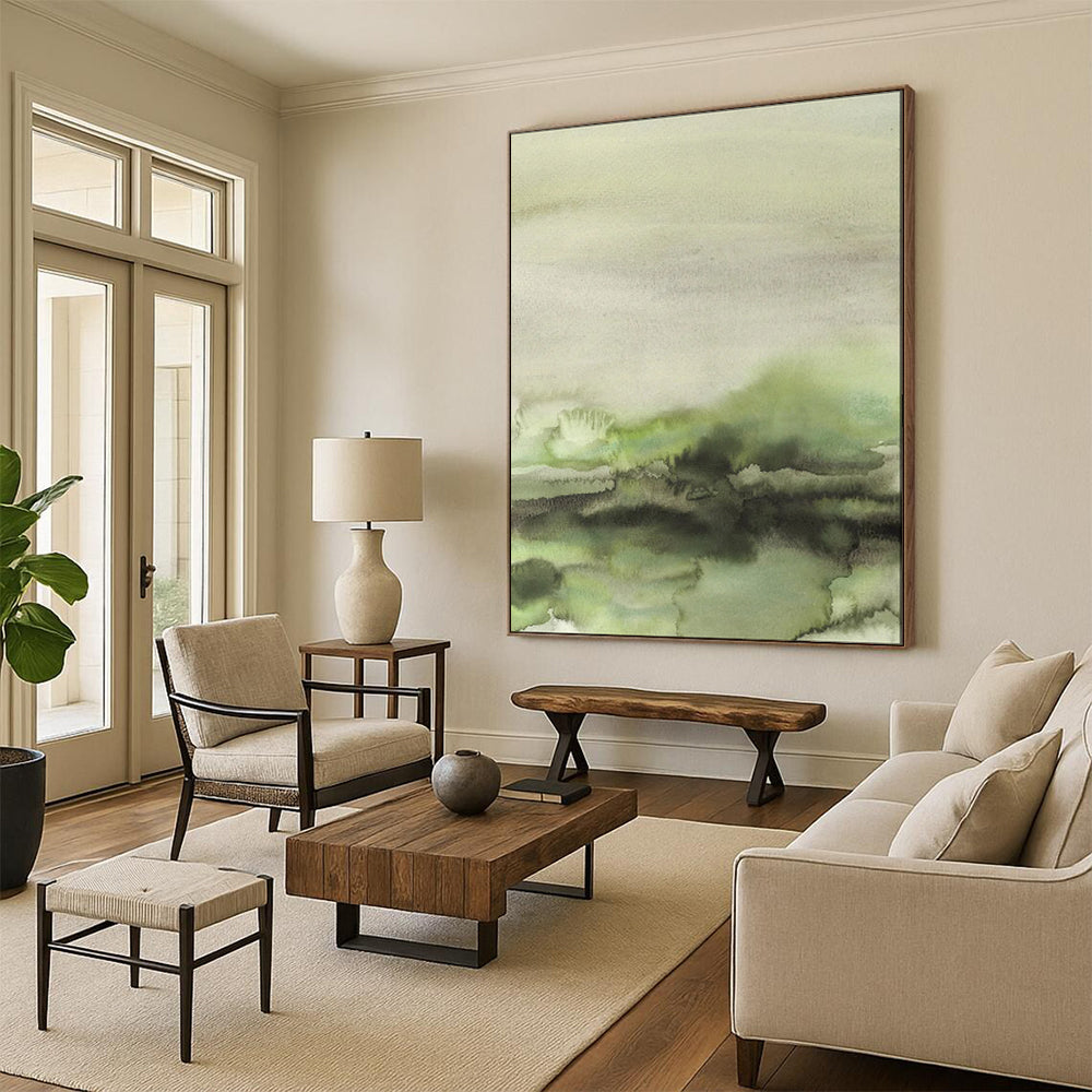 Elegant & Refined Hand-Painted Bespoke Abstract Painting for Bedroom & Hotel LargeART1965