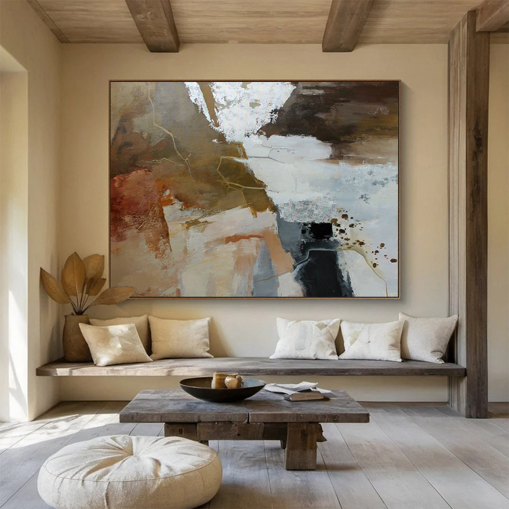 Colossal Textured Abstract Art for Bedroom & Office DKH514