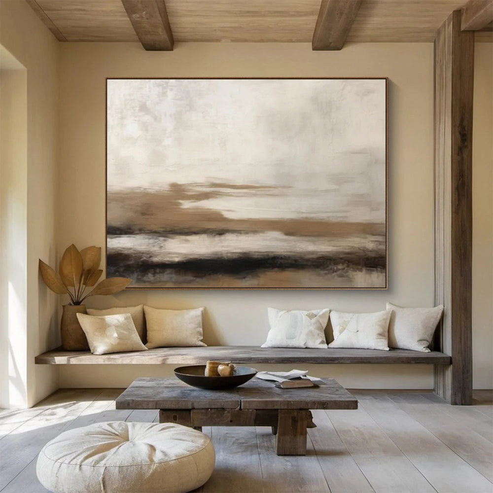 “Artistic Tapestry” Large - Format Abstract Mural for Bedroom & Dining Room DKH332