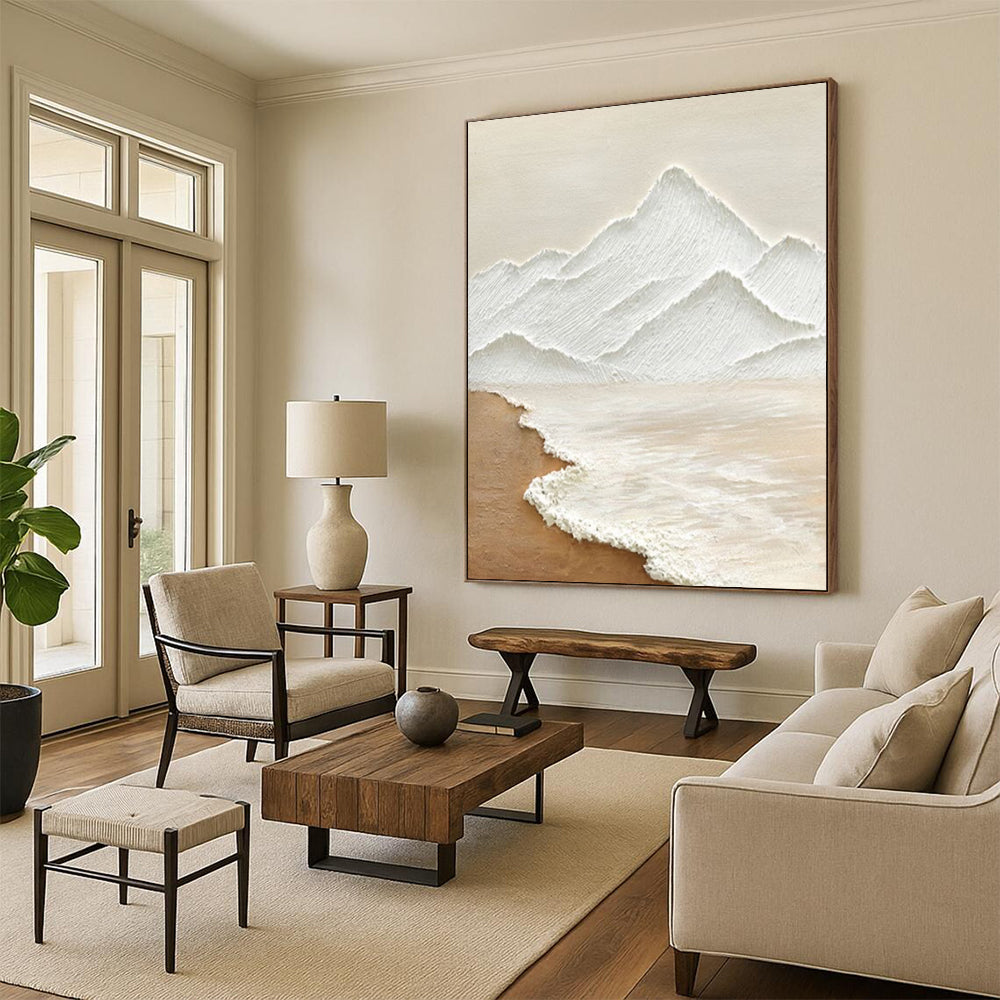 Hand-Painted Large-Scale Abstract Art: Textures for Bar & Hotel DTP273