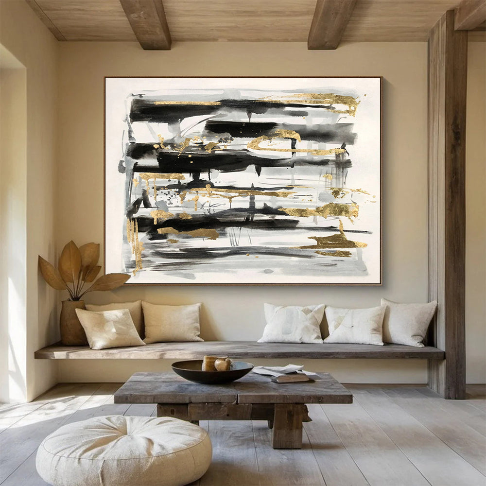 Enchanting Original Extensive Textured Hand - Crafted Abstract Artwork for Dreamy Decor DKH846