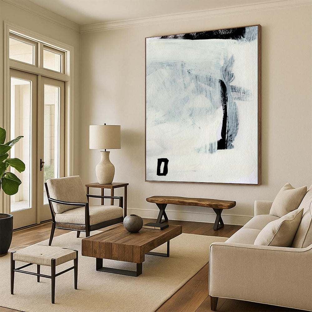 Large Custom Abstract Art: Hand-Painted Textures for a Distinctive Look DTP204