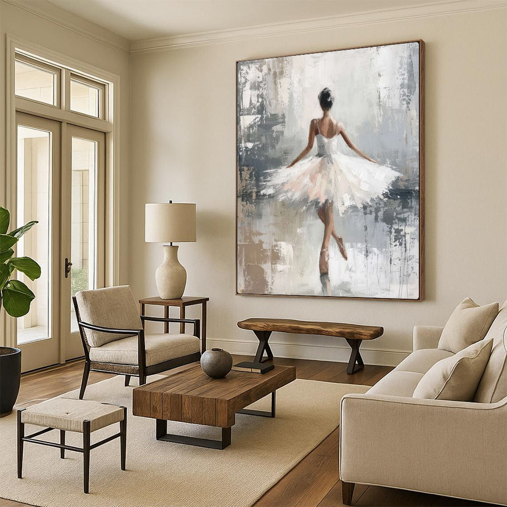 Large-Scale Hand-Painted Abstract Artwork for Living Room & Dining Room LargeART2174