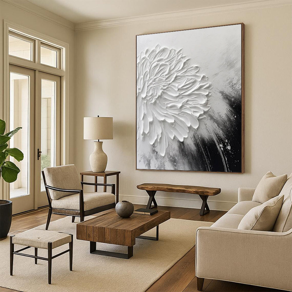Gigantic-Scale Hand-Painted Abstract Wall Murals for Living Room & Studio LargeART2216
