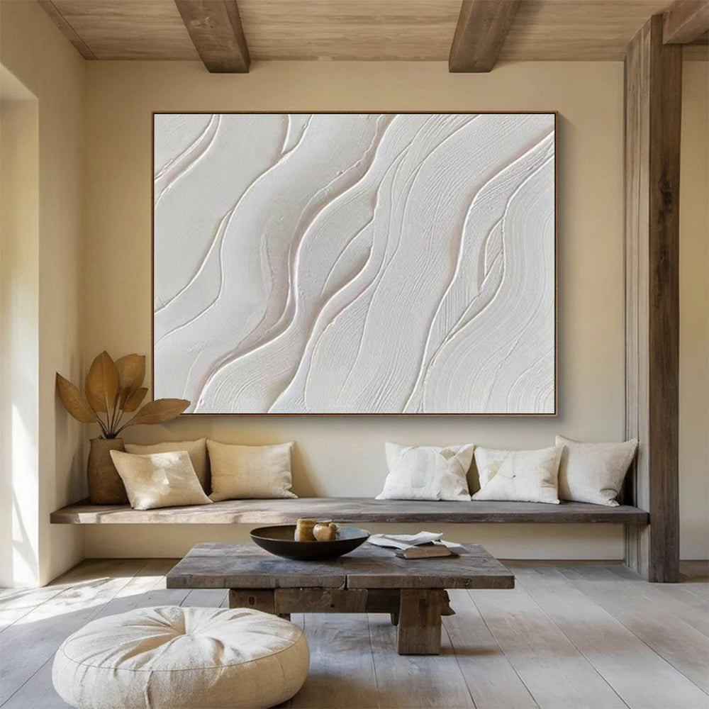 Tranquil Large - Scale Abstract Canvas for Bedroom & Entryway LargeART1733