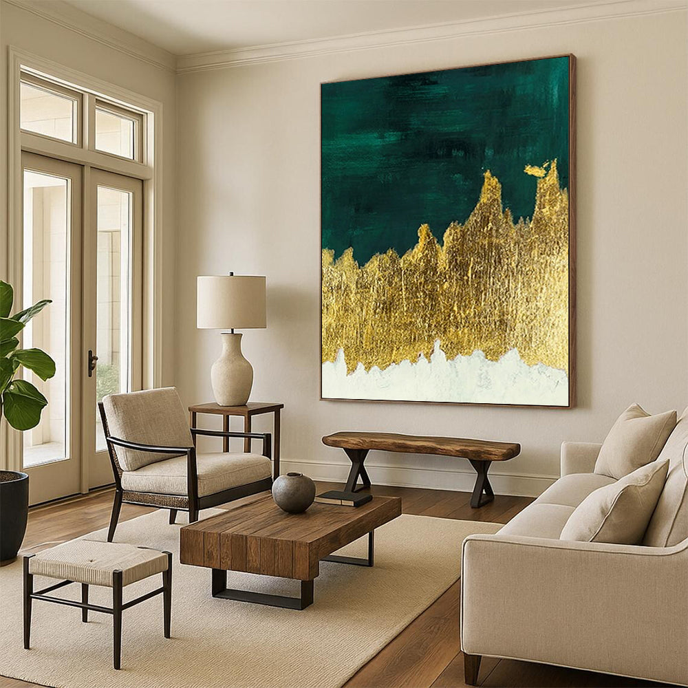 Trendy Hand - Painted Textured Abstract Art for Bar & Entryway DKH1335
