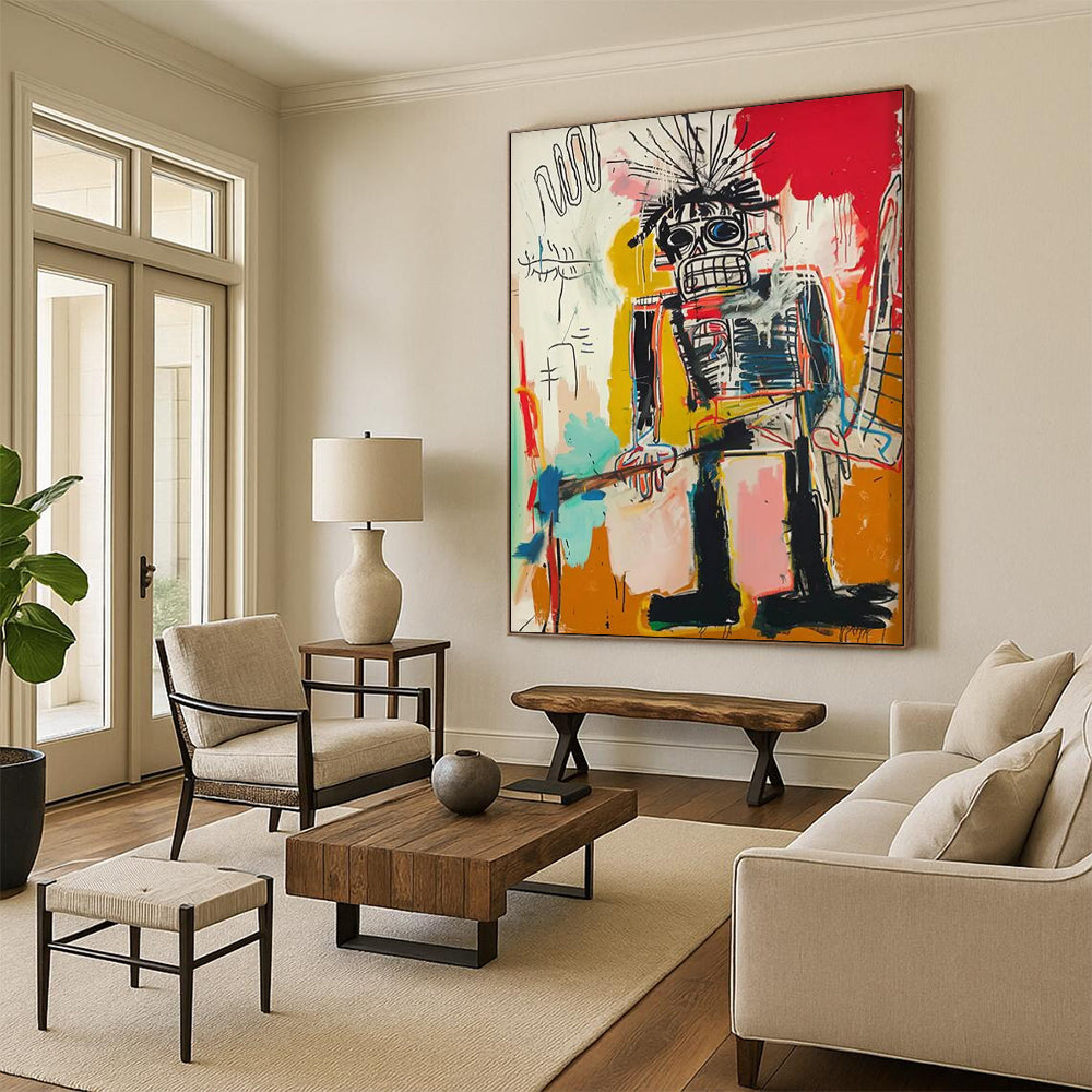 Emerald Reverie: Vast - Proportioned Hand - Painted Custom Abstract Creation for Living Room and Hotel DTP109