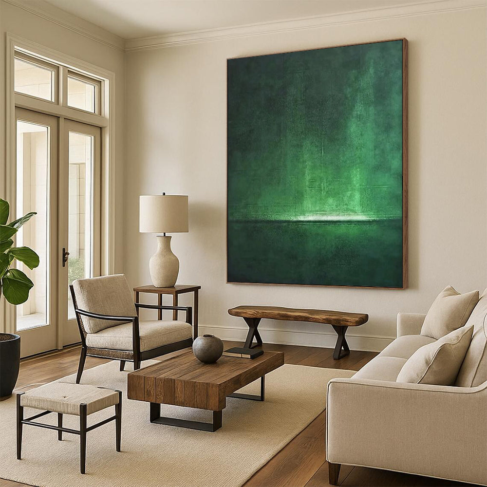 Oversized Hand-Painted Abstract Mural for Living Room & Dining Room LargeART1891