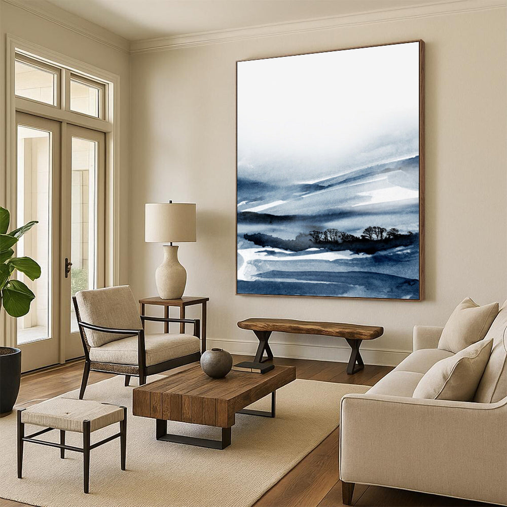 Custom Handmade Abstract Art: Big Sizes, Textured Wonders for Dining Room & Entryway DTP231