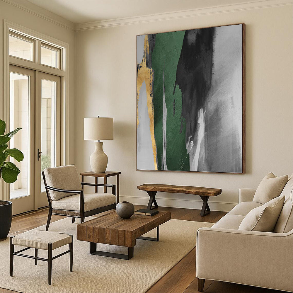 Gigantic Hand - Painted Textured Abstract Canvas for Dining Room & Hotel Lobby DKH1198