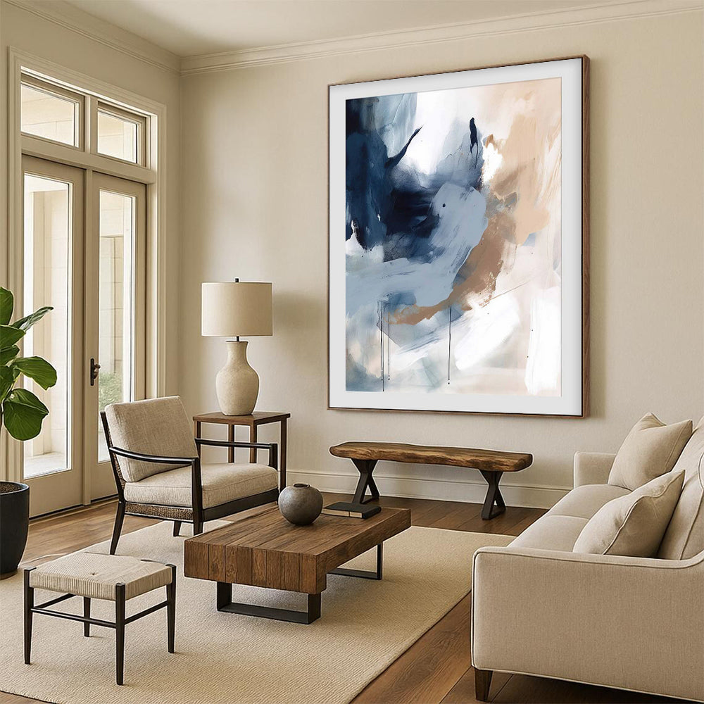 Hand-Painted Personalized Abstract Painting for Dining Room & Bar LargeART1829