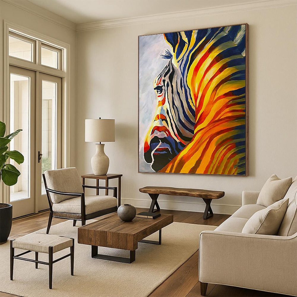 Large - Sized Cozy Hand - Painted Textured Abstract on Canvas for Living Room & Dining Room DKH1428
