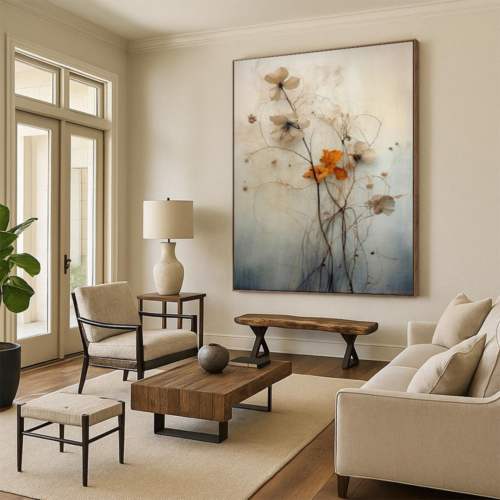 Large-Scale Custom Hand-Painted Abstract Art for Bedroom & Hotel LargeART1915