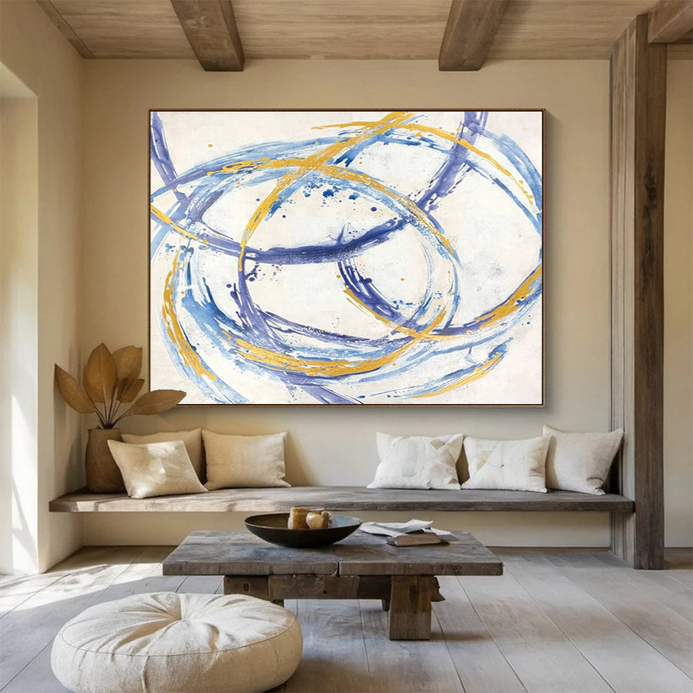 Spectacular Original Enormous Textured Hand - Rendered Abstract Wall Art for Dramatic Focal Points DKH847