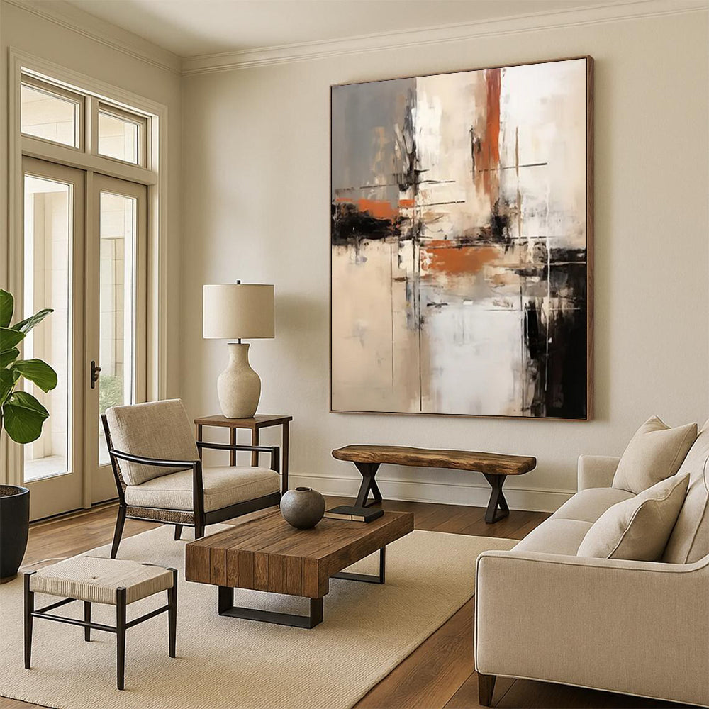 Liquid Silk: Oversized Textured Custom Abstract Canvas for Bedroom and Dining Room DTP112