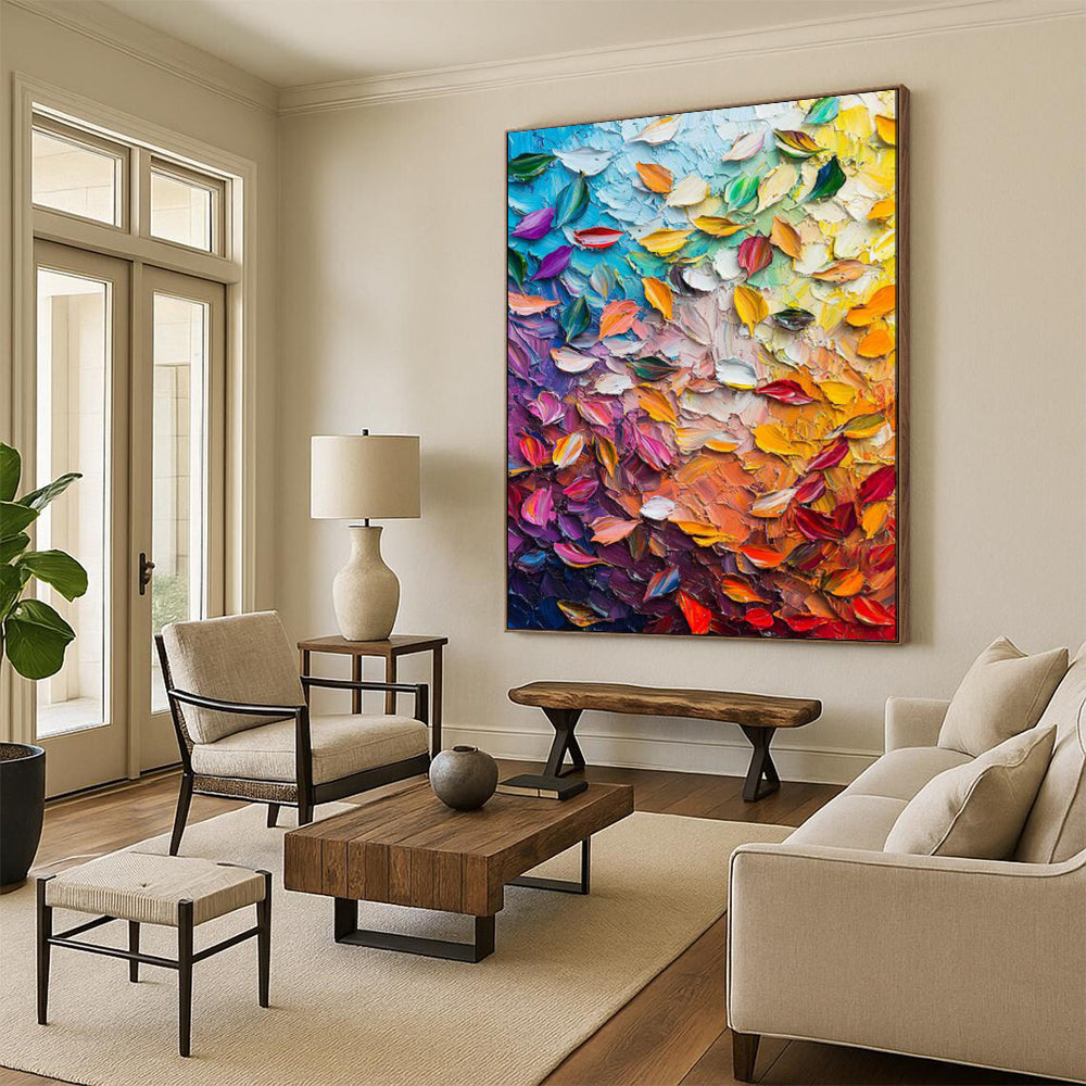 Organic Textured Abstract Wall Art for Dining Room & Conservatory LargeART2071