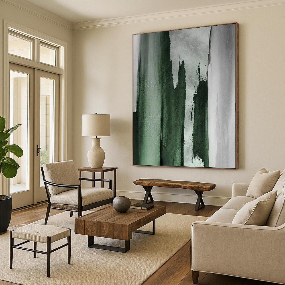 Oversized Hand - Painted Textured Abstract Canvas for Home Office & Study Nook DKH1216