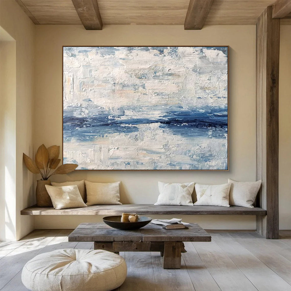 Monumental Original Hand - Applied Textured Abstract Canvas for Statement Walls DKH791
