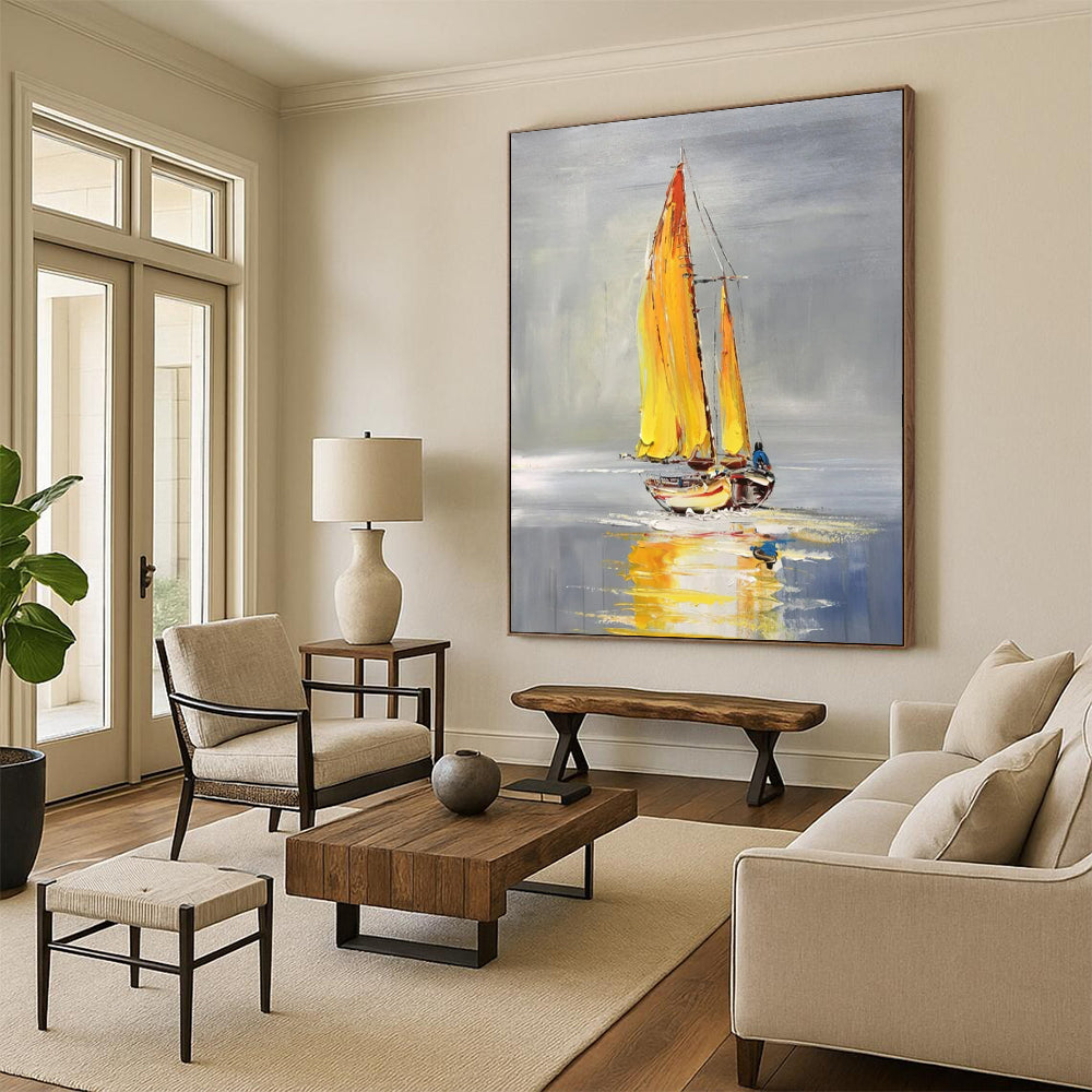 Stupendous Hand-Painted Abstract Wall Installations for Living Room & Game Room LargeART2198