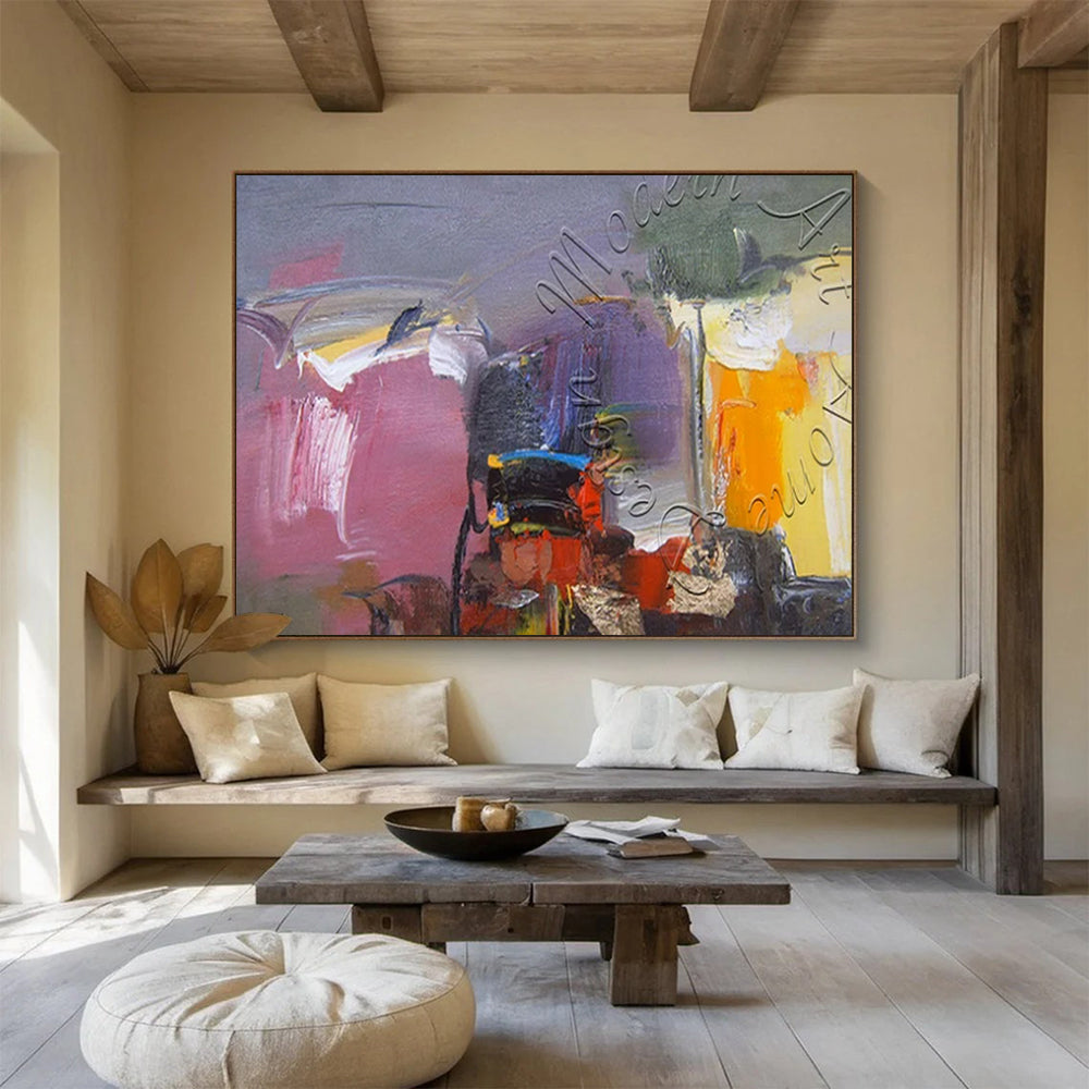 Striking Giant Abstract Artwork for Living Room & Hotel Lobby LargeART1622