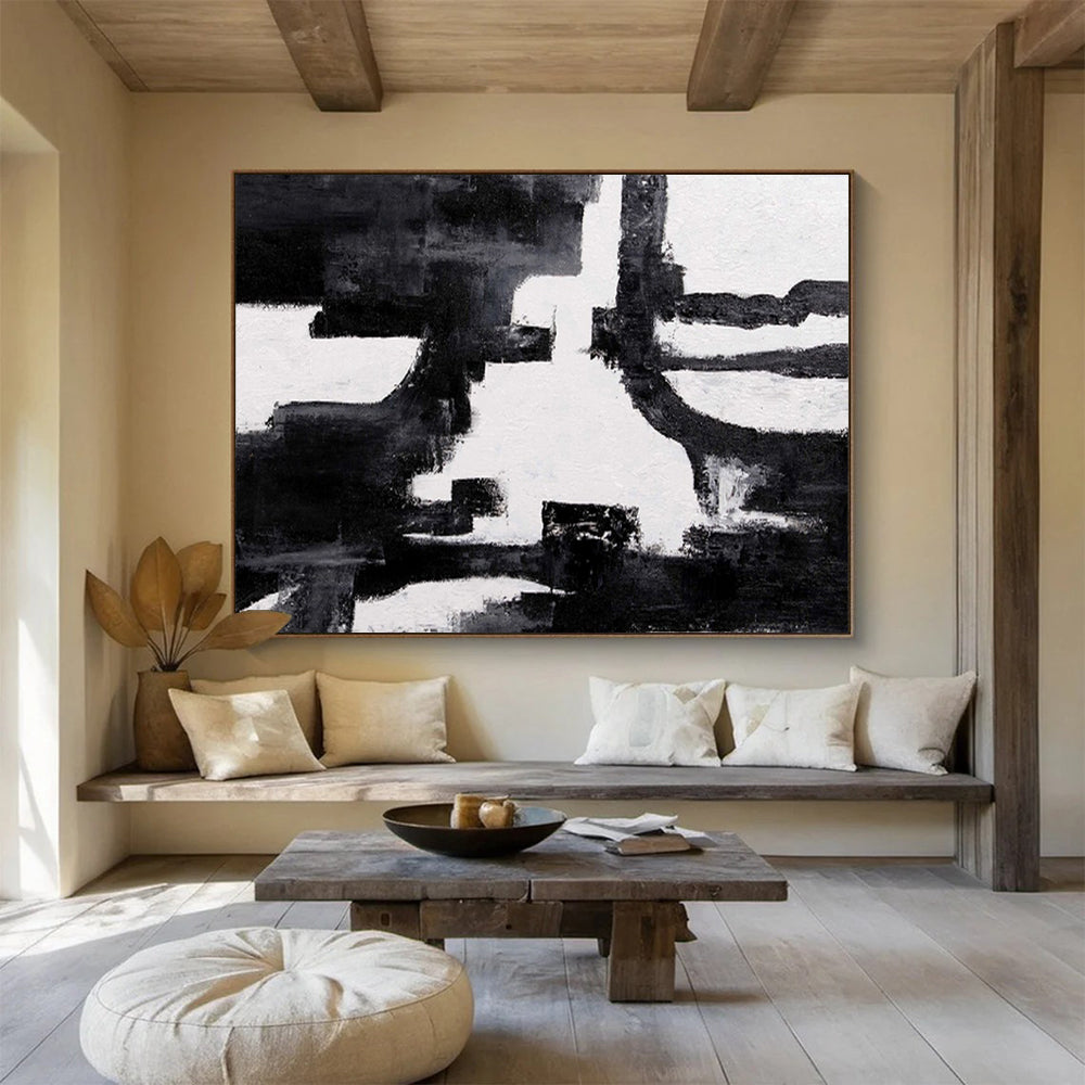 Custom - Designed Big Abstract Painting for Spa DKH018