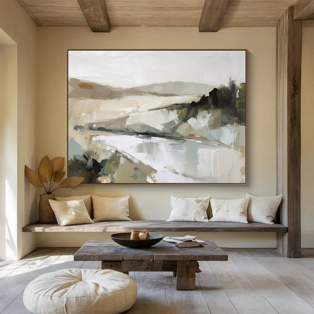 “Mystic Reflections” Immense Abstract Wall Decor for Entryway & Bedroom DKH238