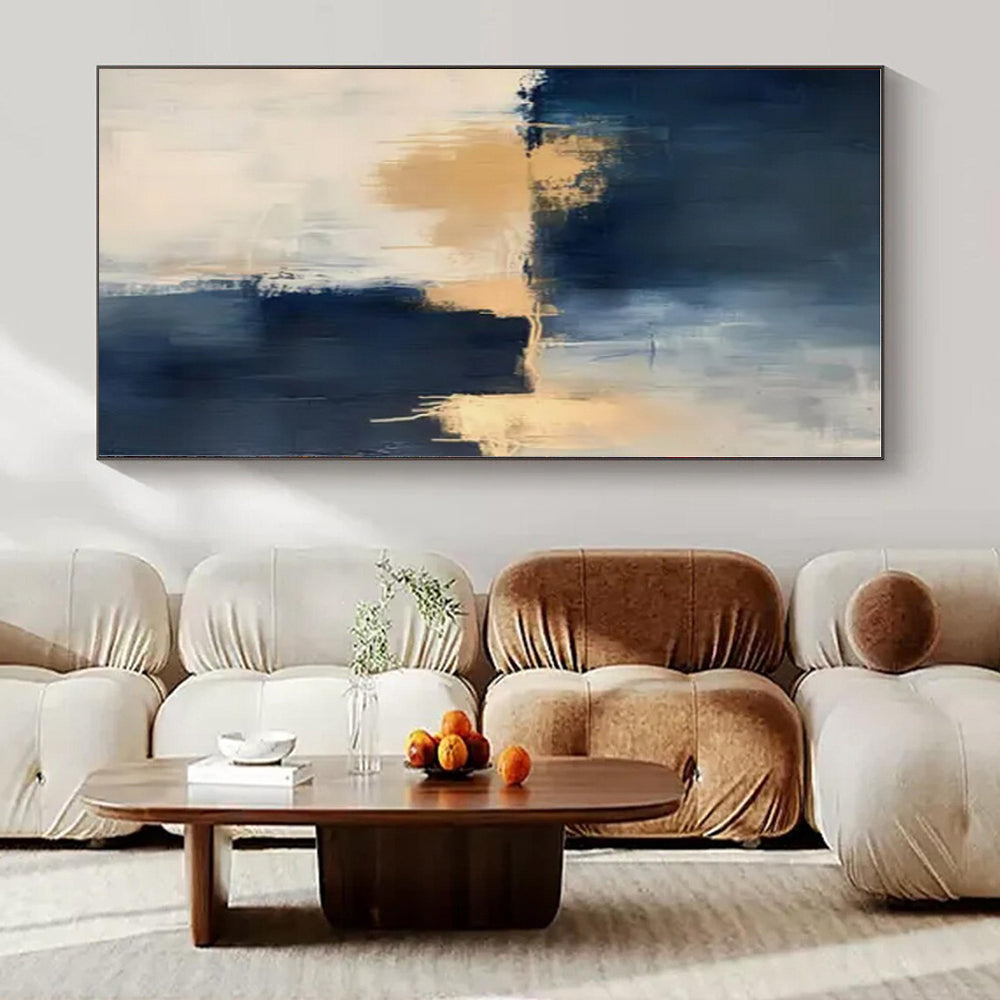 Large Hand-Painted Personalized Abstract Artwork for Office Wellness Rooms