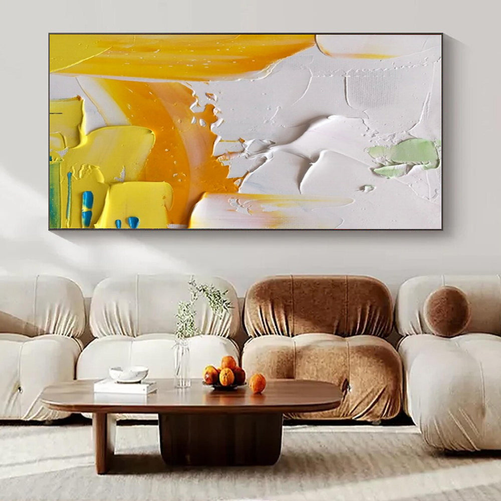 Hand-Painted Bespoke Abstract Mural for Hallway and Office