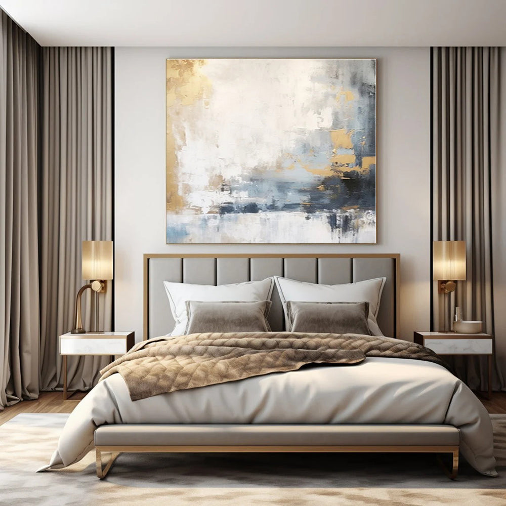 Hand-Painted Personalized Abstract Mural for Bar and Hotel Guest Rooms