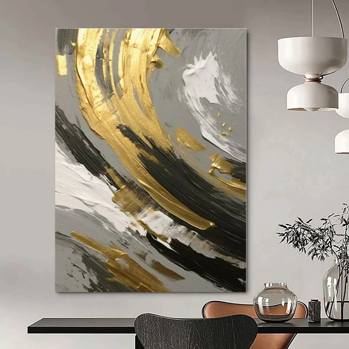 Ethereal Fairyland Hand-Painted Abstract Mural for Magical Bedrooms
