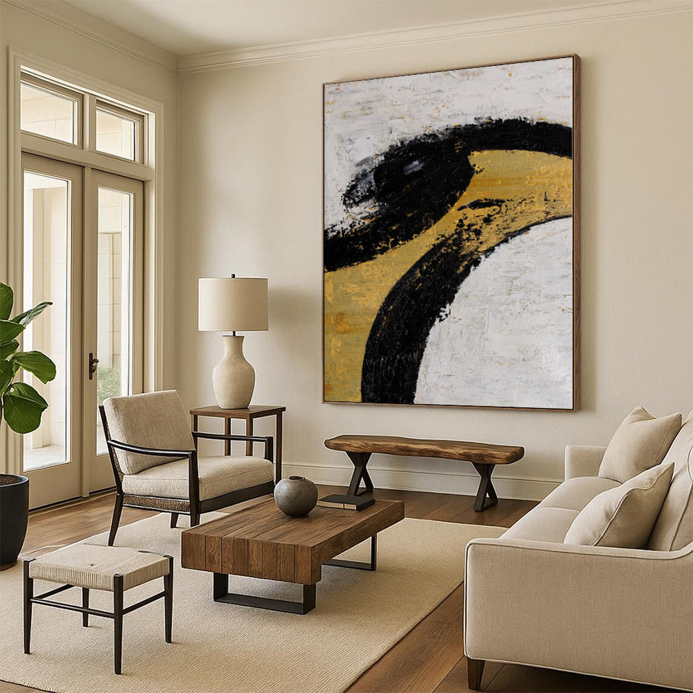 Large Abstract Surrealist Art - Commissioned Mixed Media for Theater Green Rooms