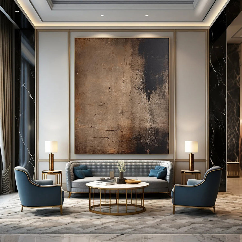 Hand-Painted Personalized Abstract Canvas for Office and Bedroom