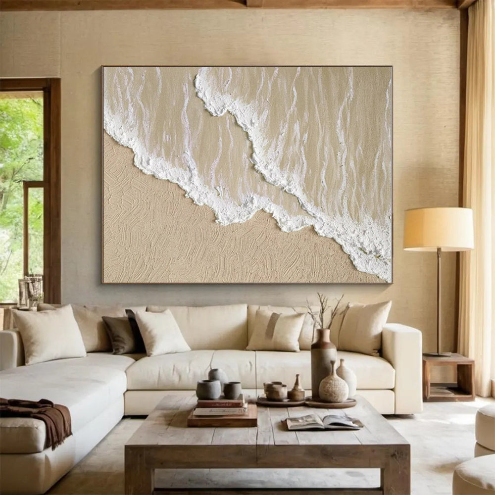 Large Custom Hand-Painted Abstract Canvas for Family Room Focal Point LargeART0662