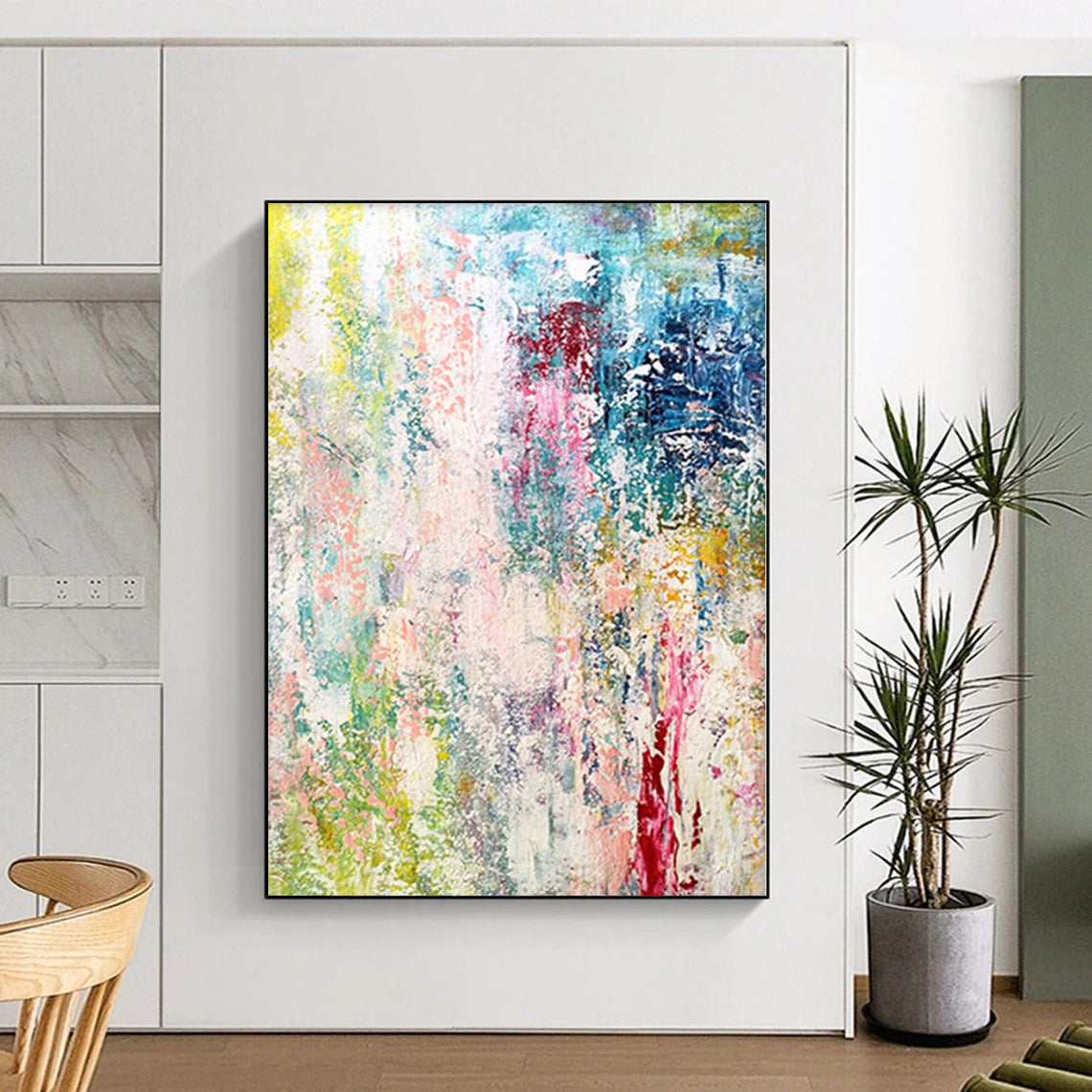 Immense Abstract Cosmic Art - Commissioned Mixed Media for Planetarium Atriums